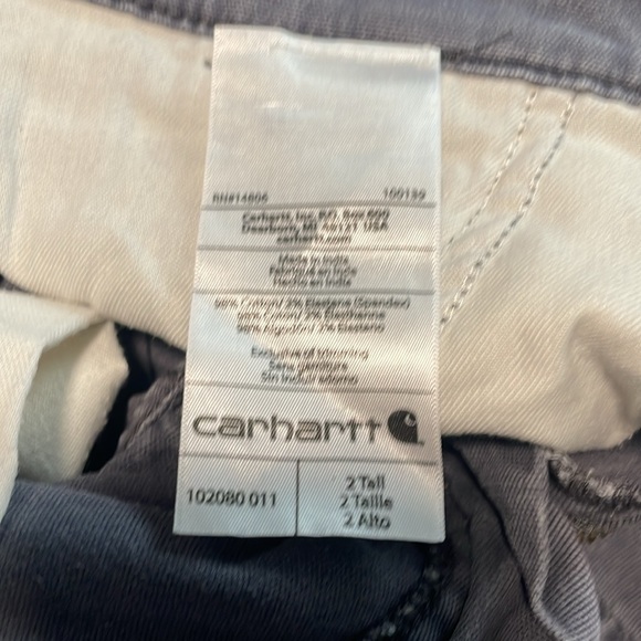 Women’s Carhartt Pants Size 2 TALL - Picture 5 of 8
